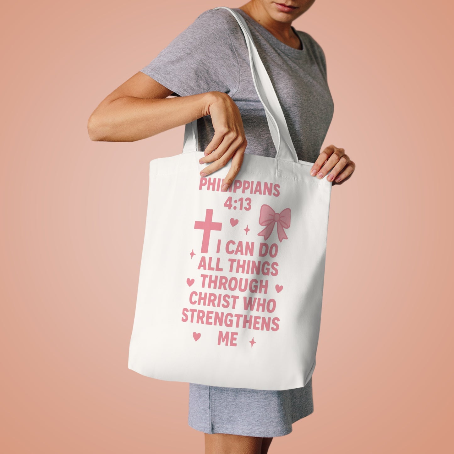 Philippians 4:13 Tote Bag