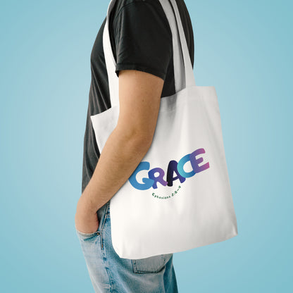 Grace Cotton Tote Bag  (Ephesians 2:8)