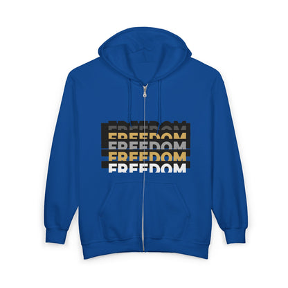 Freedom / Be Strong Zip Hoodie Zip Sweatshirt