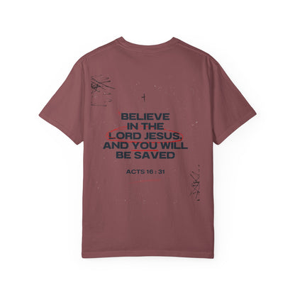 Believe in the Lord Jesus T-Shirt — Acts 16:31