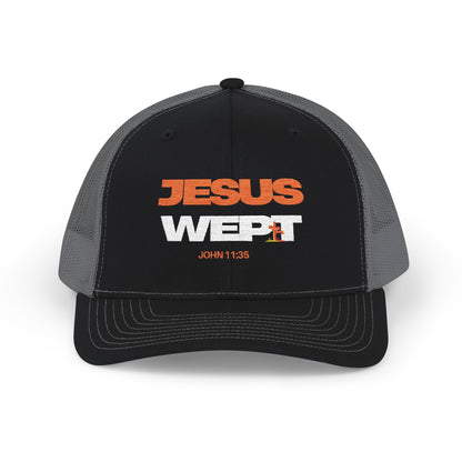 Jesus Wept' Trucker Cap (John 11:35)