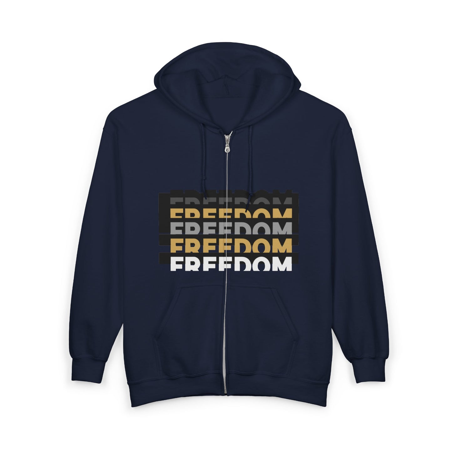 Freedom / Be Strong Zip Hoodie Zip Sweatshirt