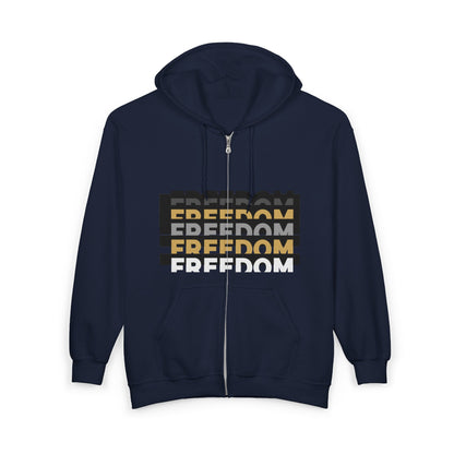 Freedom / Be Strong Zip Hoodie Zip Sweatshirt
