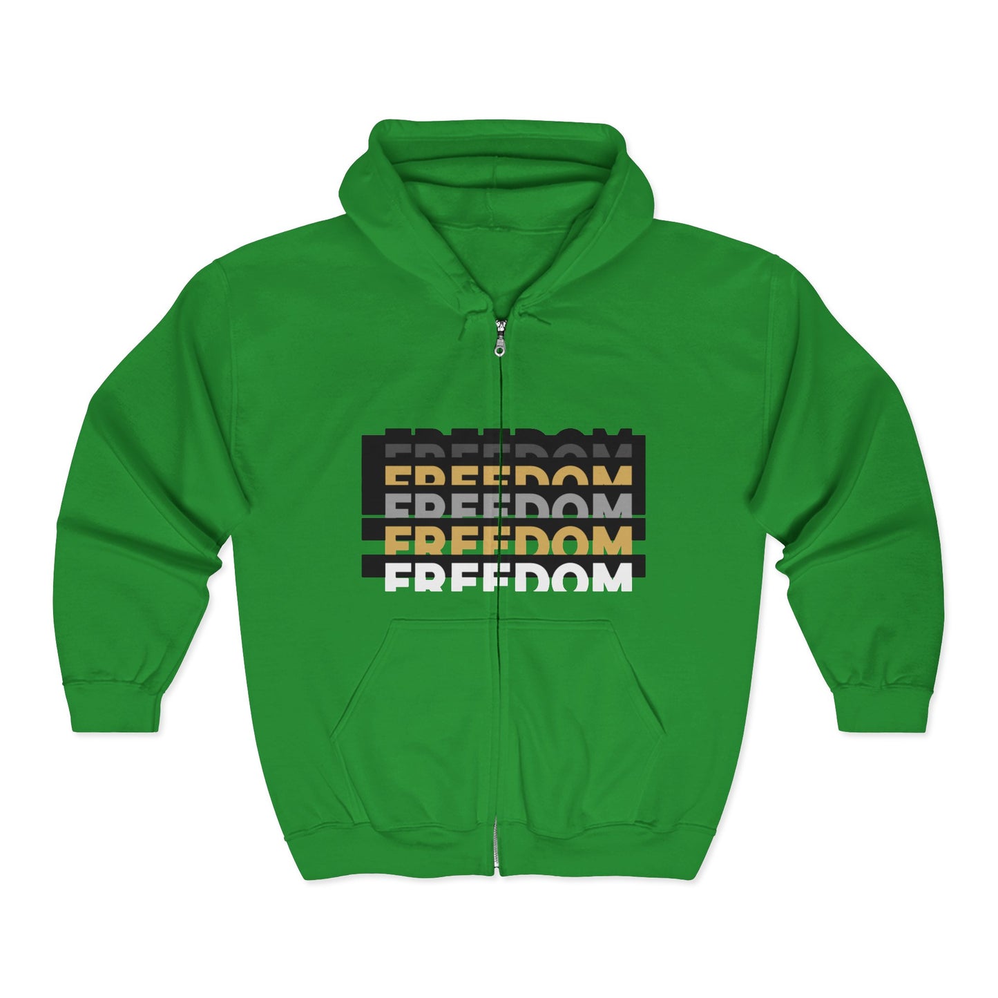 Freedom / Be Strong Zip Hoodie Zip Sweatshirt