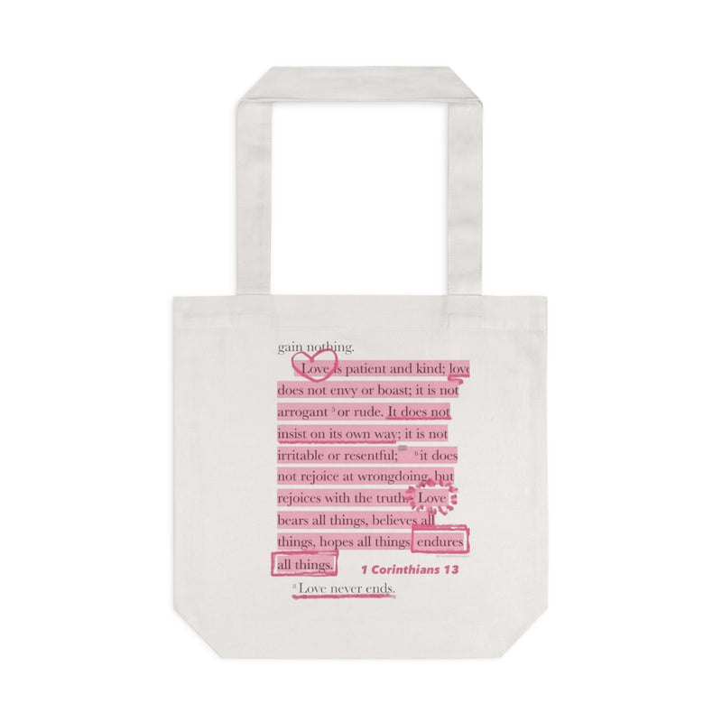 Tote Bag — 1 Corinthians 13