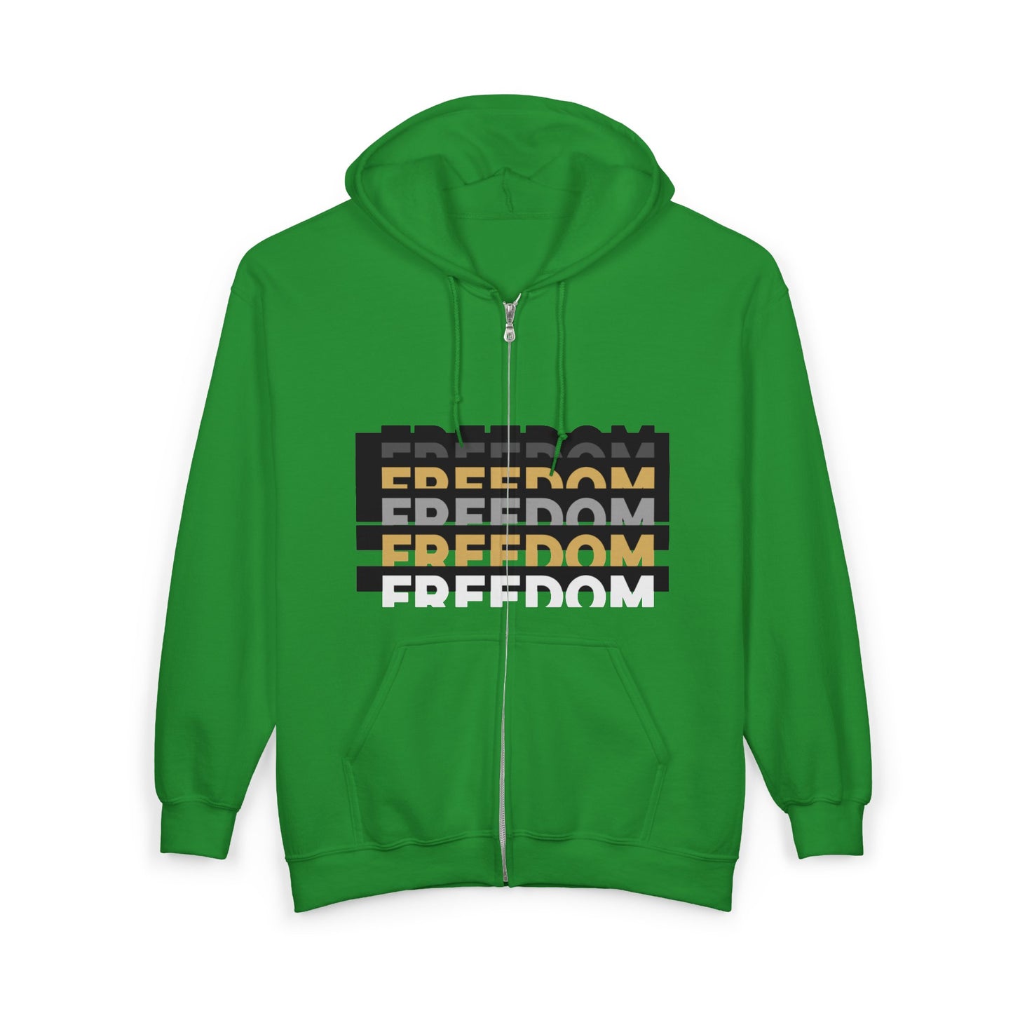 Freedom / Be Strong Zip Hoodie Zip Sweatshirt