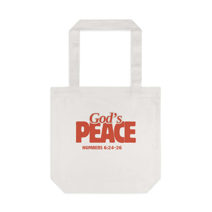 God's Peace Cotton Tote Bag – Numbers 6:24-26
