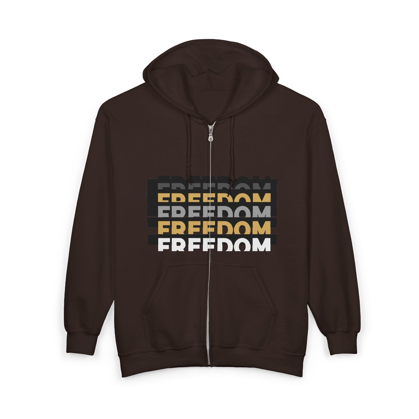 Freedom / Be Strong Zip Hoodie Zip Sweatshirt