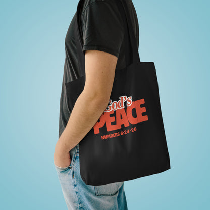 God's Peace Cotton Tote Bag – Numbers 6:24-26