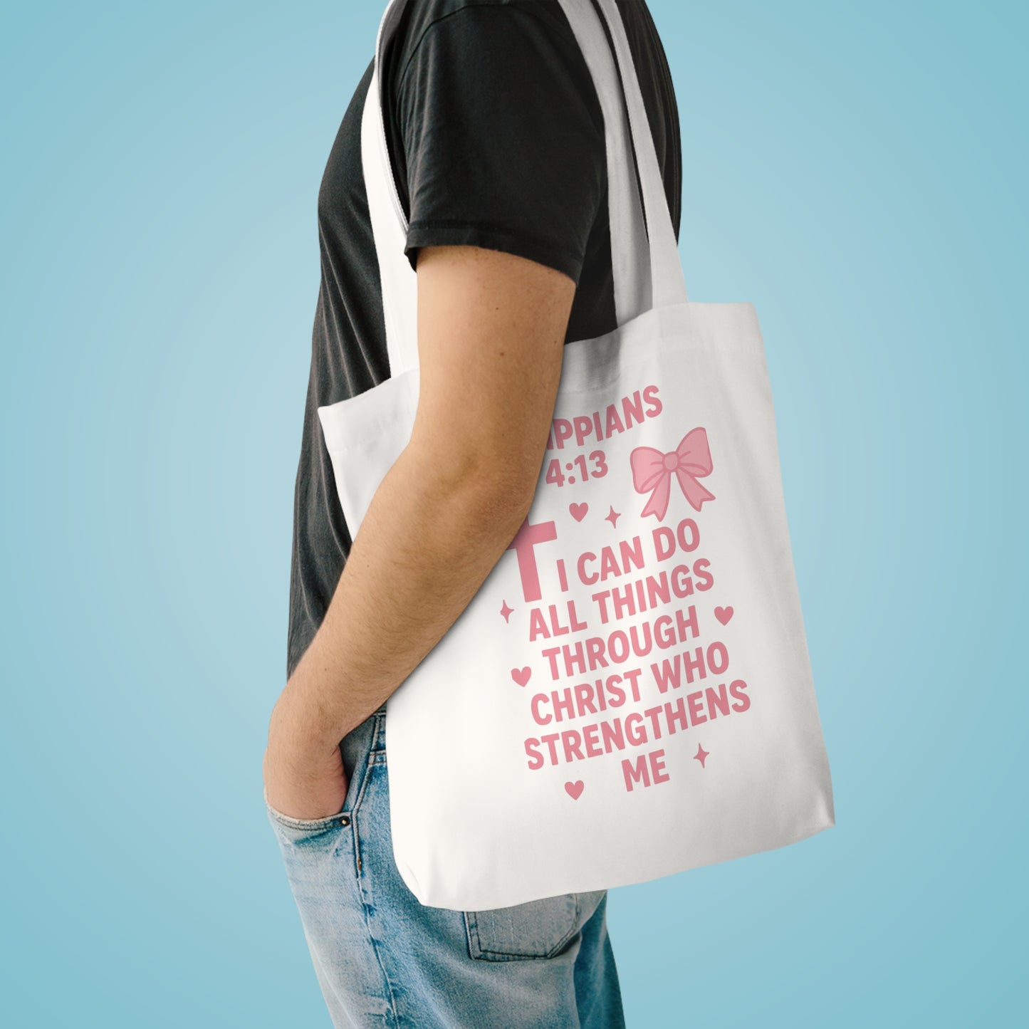 Philippians 4:13 Tote Bag