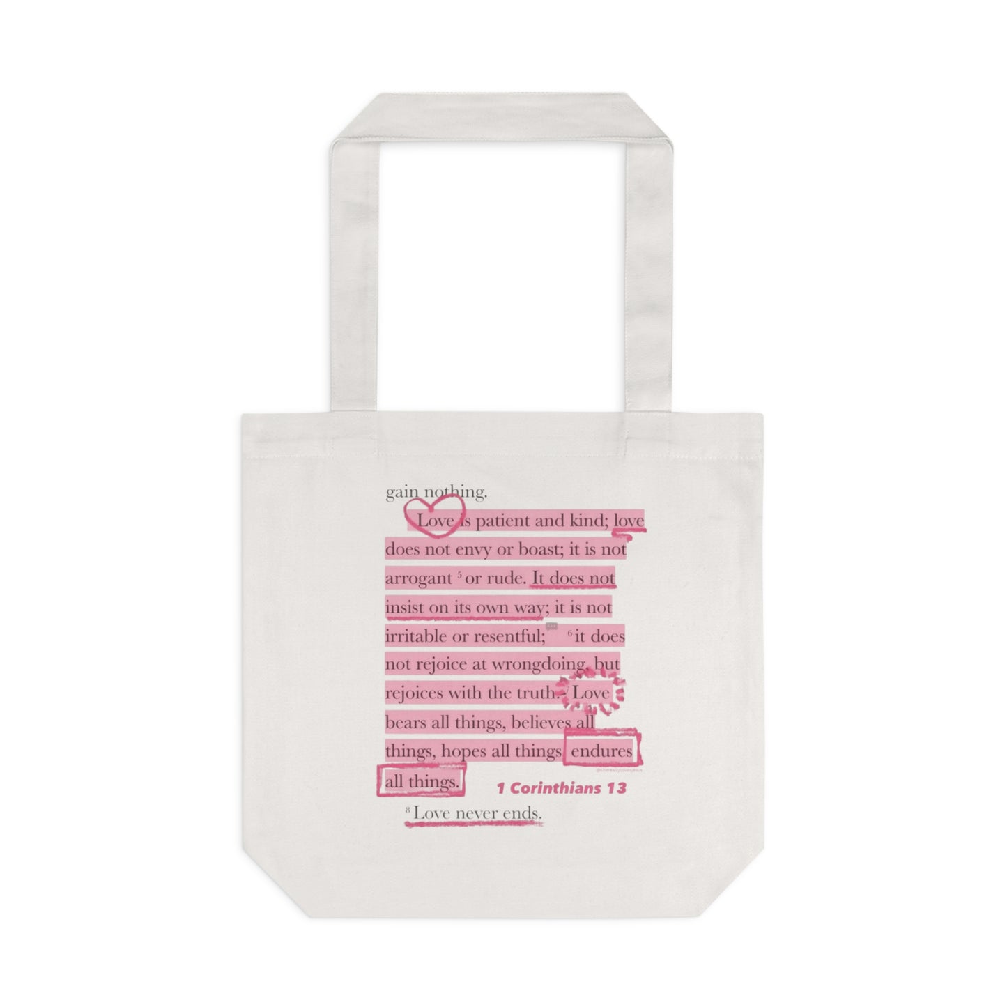 Tote Bag — 1 Corinthians 13