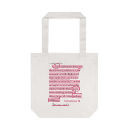 Tote Bag — 1 Corinthians 13