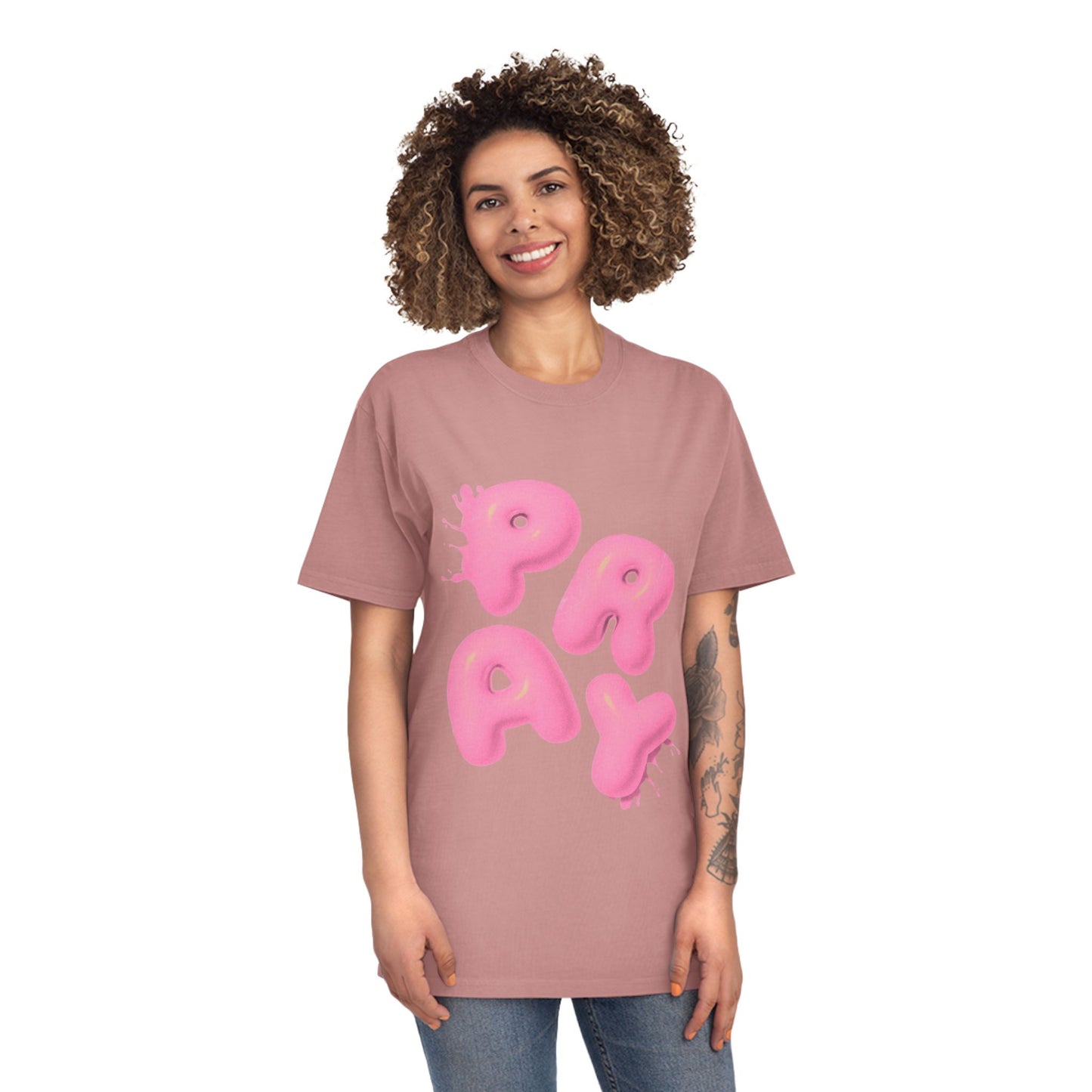 Pray Pink Balloon Tee