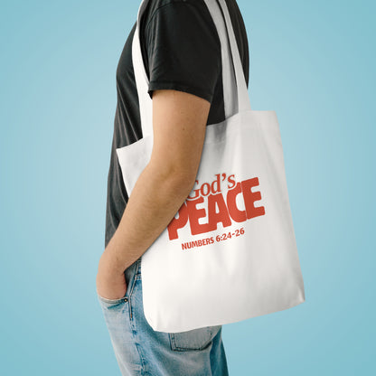 God's Peace Cotton Tote Bag – Numbers 6:24-26