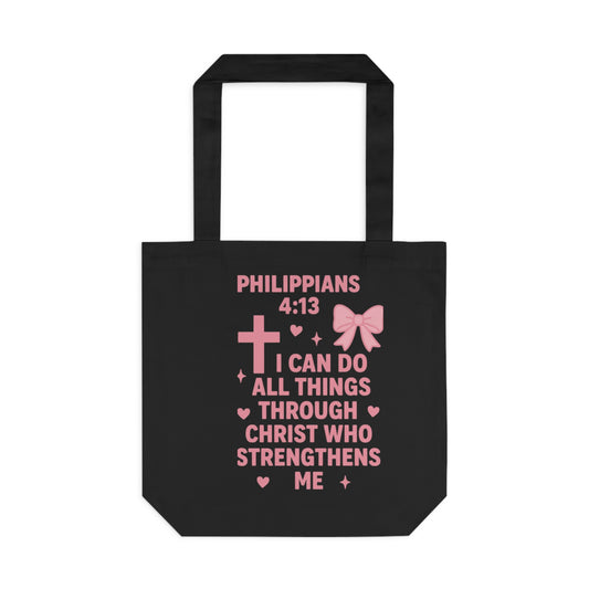 Philippians 4:13 Tote Bag